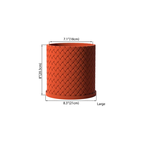 Terracotta Orange Weave