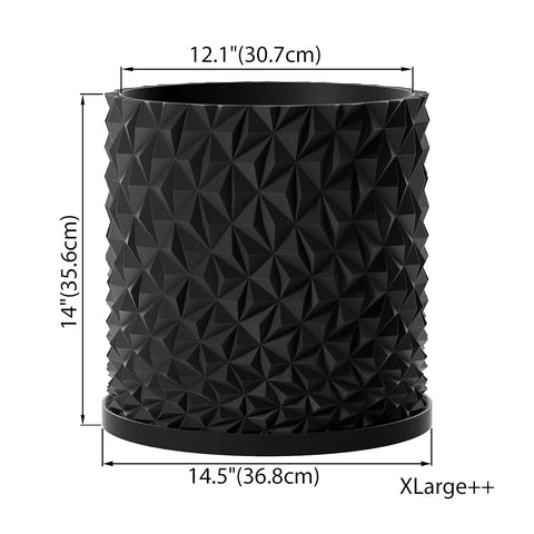 Charcoal Black Knurl