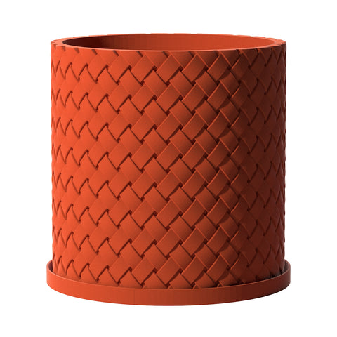 Terracotta Orange Weave